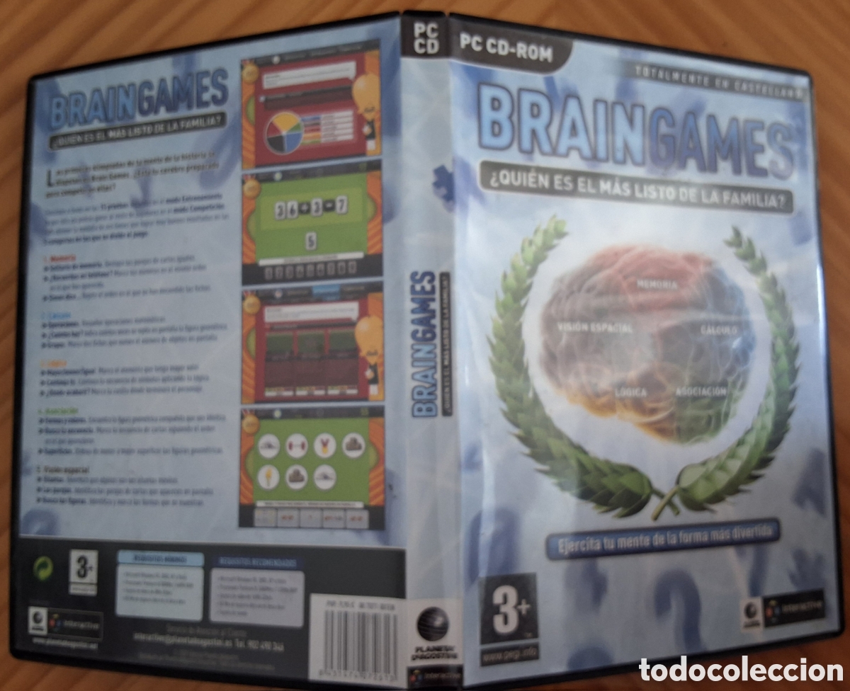 Videojuegos y Consolas: Brain games juego para PC incluye manual