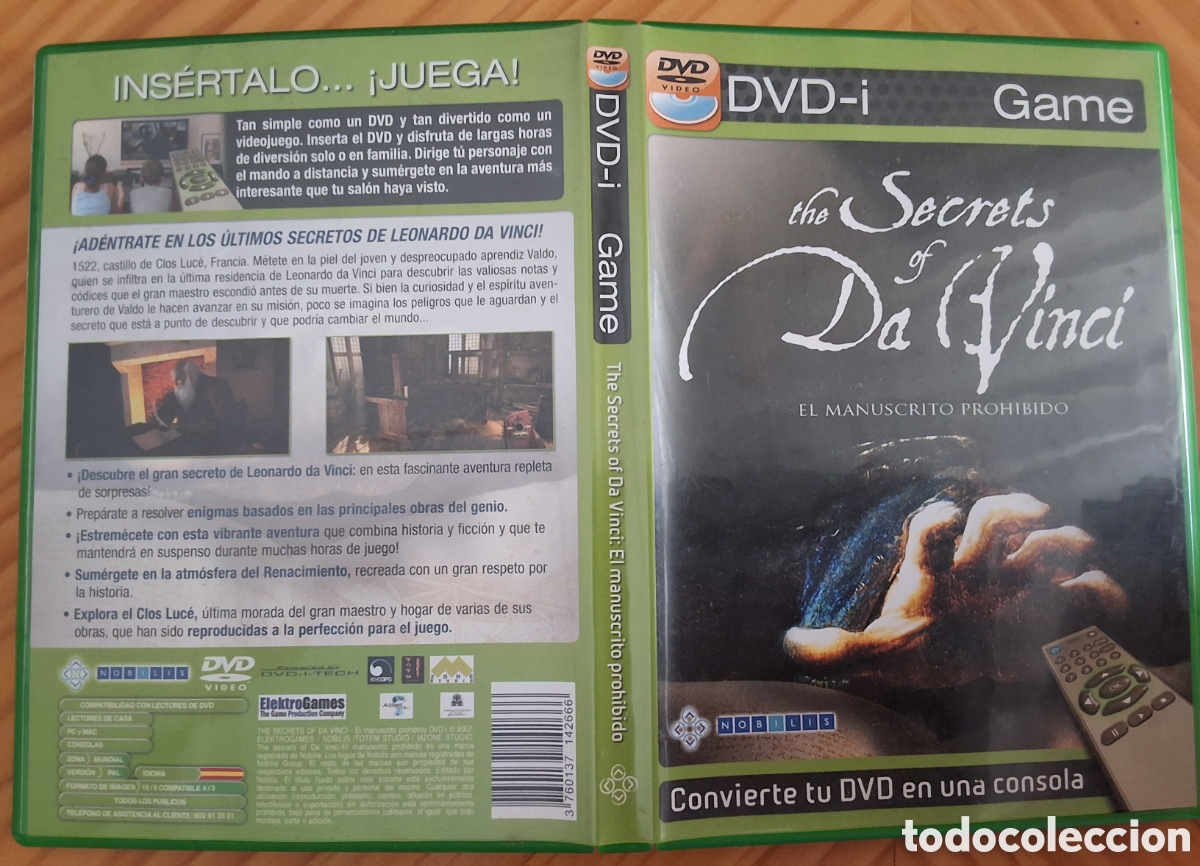 Videojuegos y Consolas: The secrets of Da Vinci juego para PC incluye manual