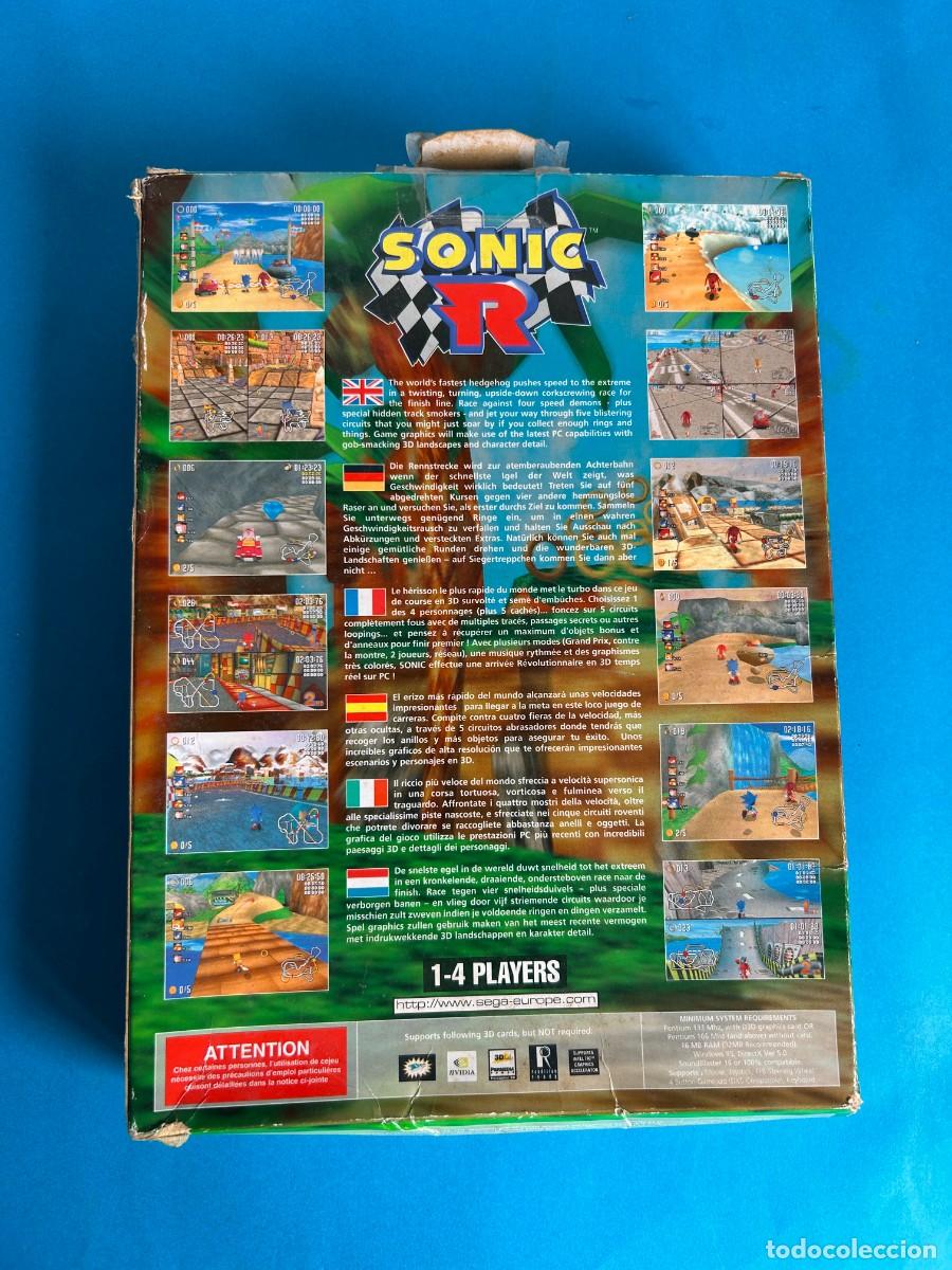 Videojuegos y consolas: JUEGO PC SONIC R - CAJA DE CARTON - Foto 2