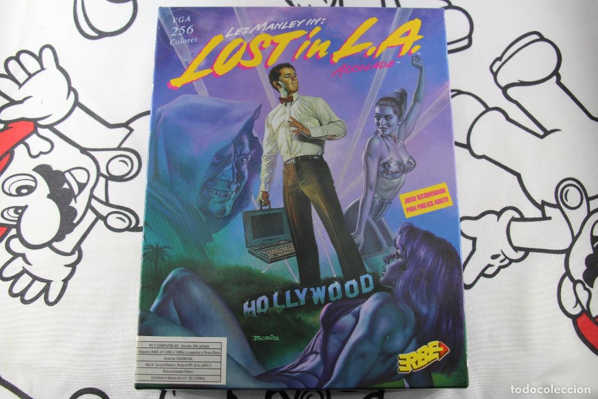 Videojuegos y Consolas: PC IBM 3,5 ERBE LES MANLEY IN LOST IN L.A. MUY BUEN ESTADO
