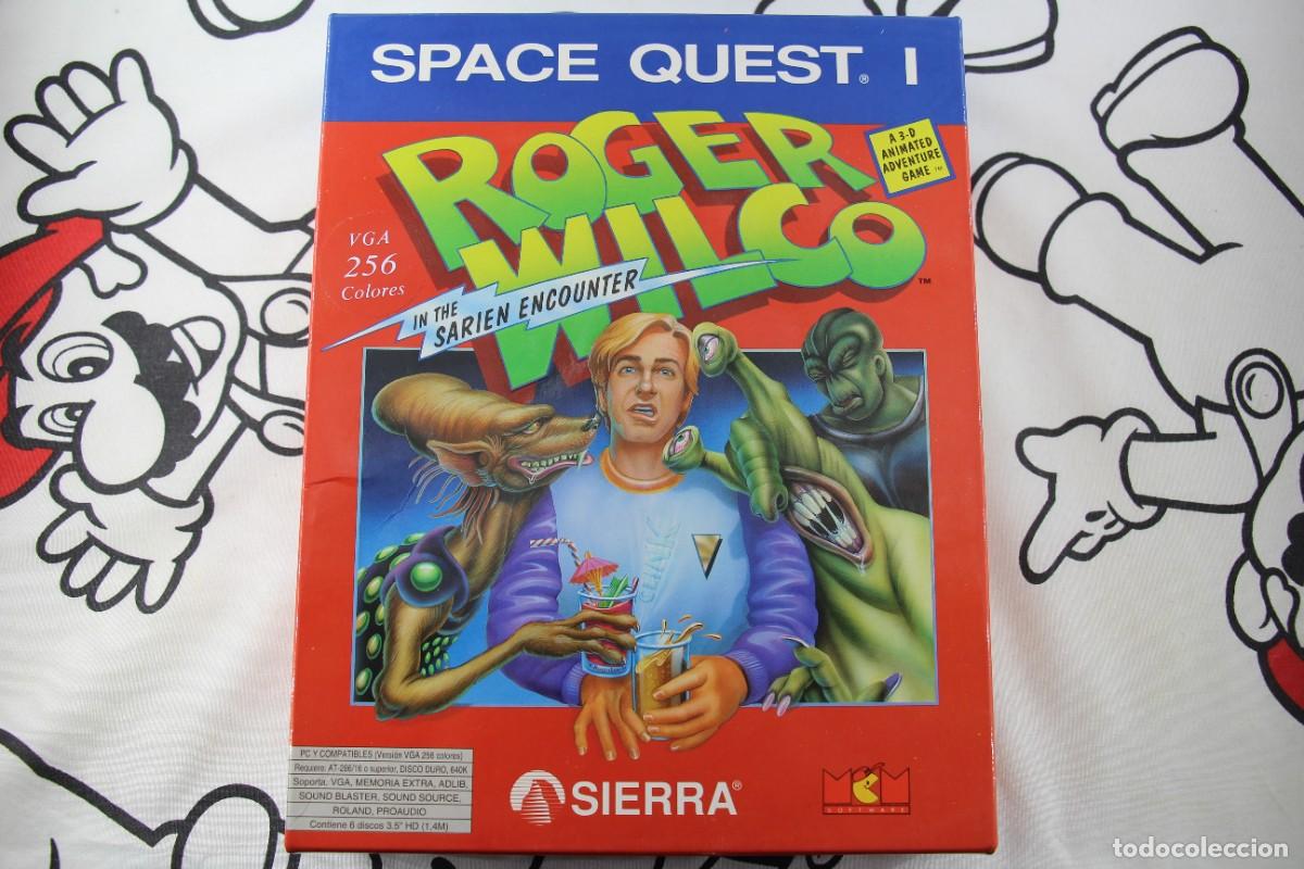 Videojuegos y Consolas: PC IBM 3,5 MCM SIERRA SPACE QUEST I ROGER WILCO IN THE SARIEN ENCOUNTER MUY BUEN ESTADO