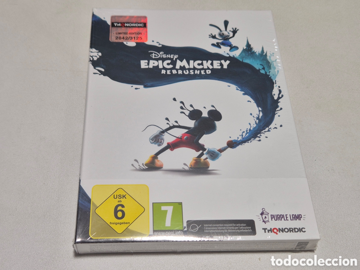 Videojuegos y Consolas: Disney Epic Mickey Rebrushed . Limited Edition 2842 De 3125 . Pc