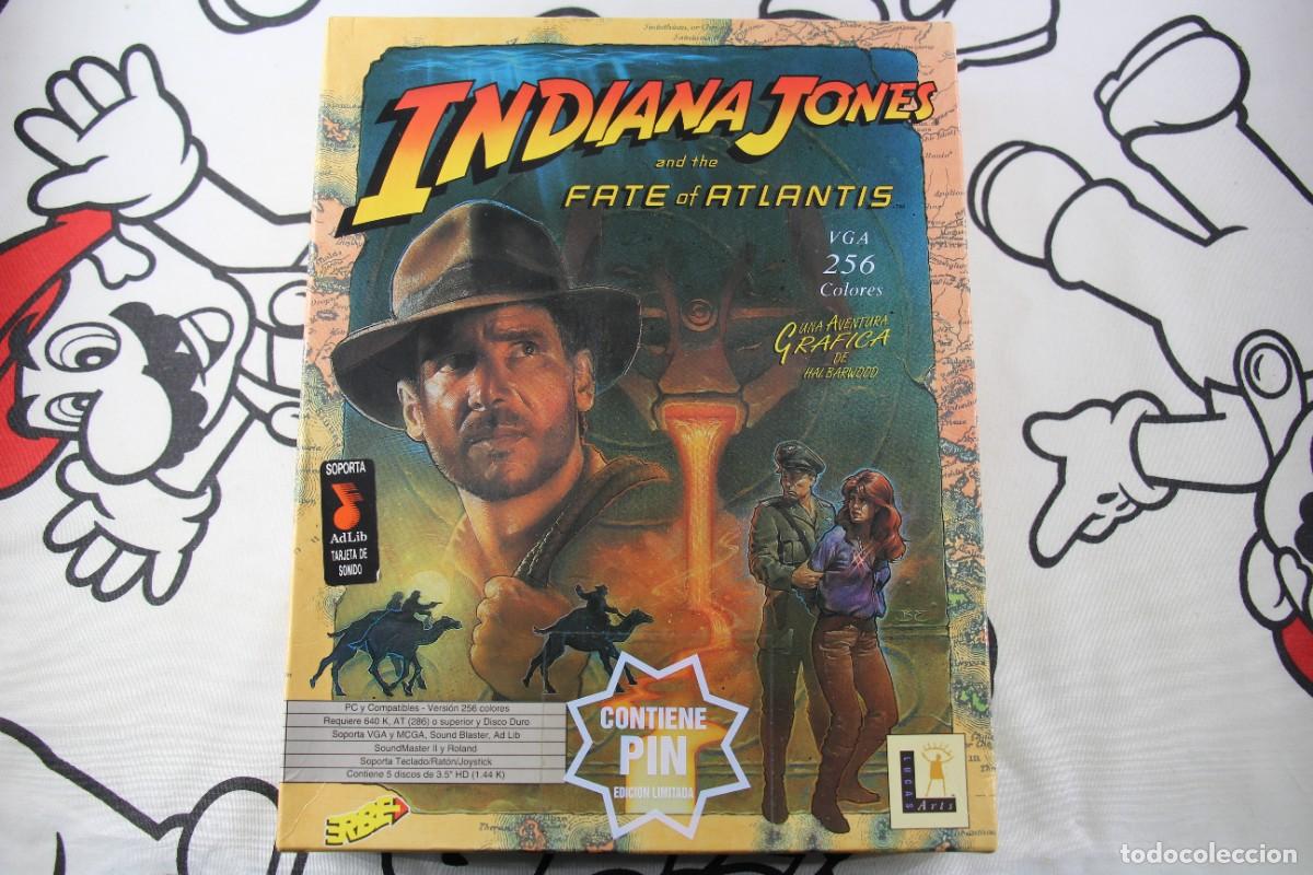 Videojuegos y Consolas: PC IBM 3,5 LUCAS ARTS INDIANA JONES AND THE FATE OF ATLANTIS MUY BUEN ESTADO