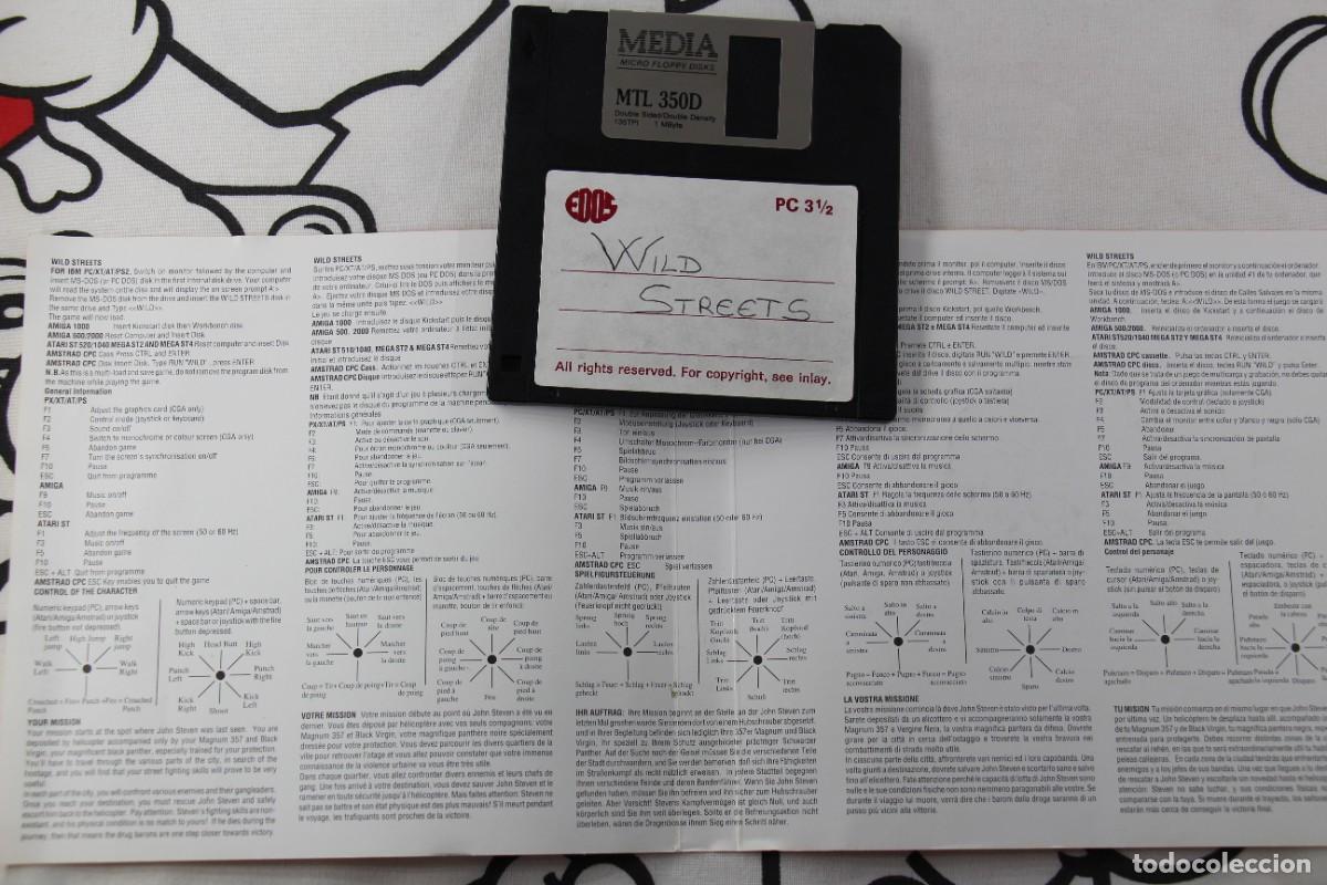 Videojuegos y consolas: PC WILD STREETS DISK GAME AMIGA ATARI VERSION ESPA&Ntilde;OLA - Foto 3