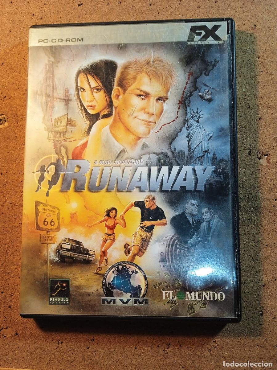 Videojuegos y Consolas: JUEGO PC RUNAWAY PERSECUCIONES MISTERIOS ENGA&Ntilde;OS... UNA TRAMA TREPIDANTE 3 DISCOS