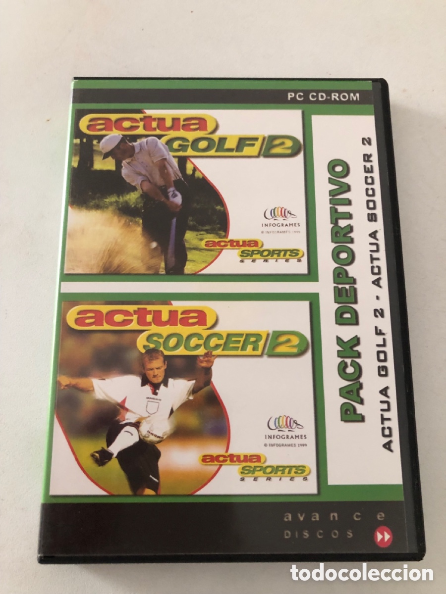 Videojuegos y Consolas: Pack Deportivo Act&uacute;a Golf 2 Actua Soccer 2 Pc Cd Rom