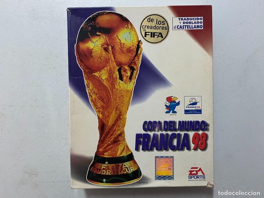 Videojuegos y Consolas: COPA DEL MUNDO FRANCIA 98 - PC Videojuego Caja grande cart&oacute;n Big Box