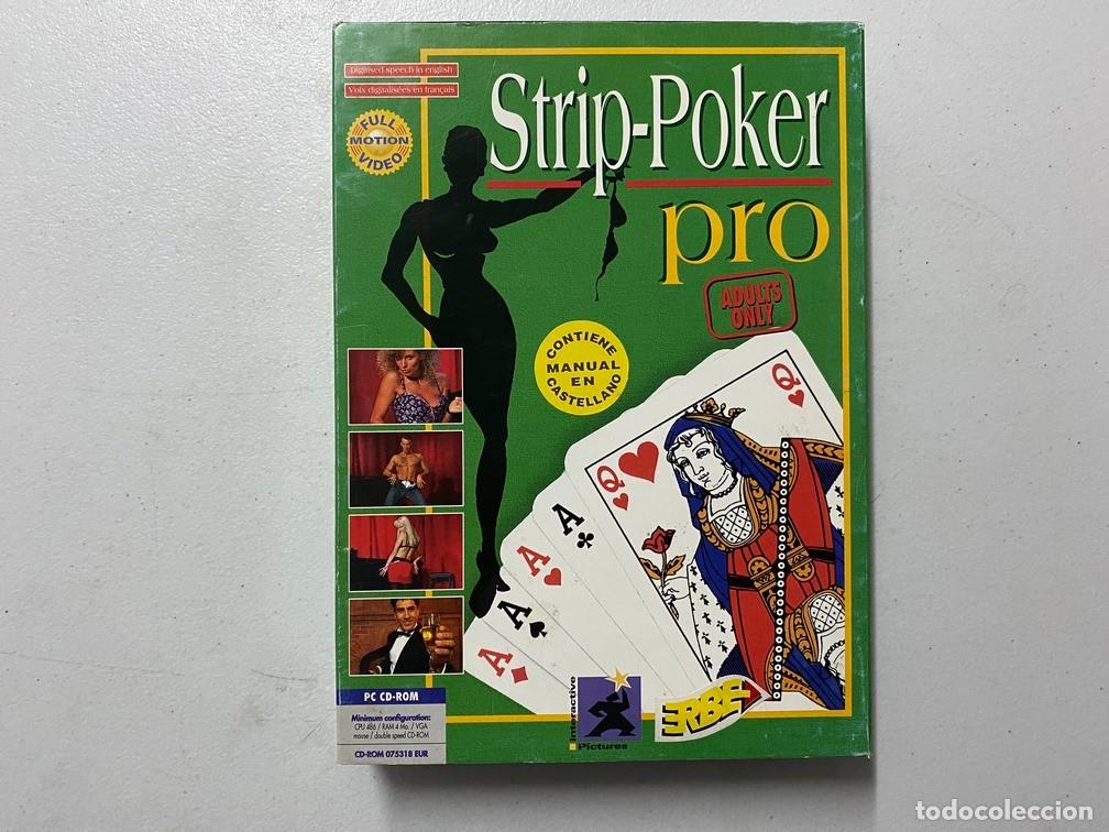 Videojuegos y Consolas: STRIP-POKER PRO - PC Videojuego Caja grande cart&oacute;n Big Box