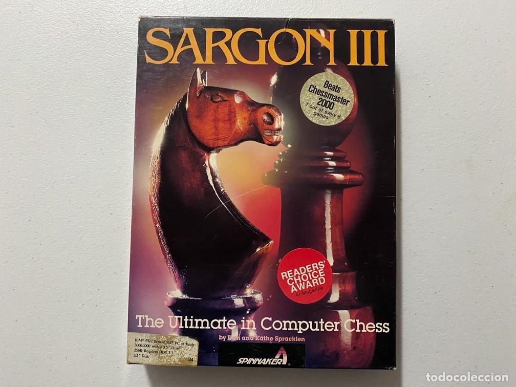 Videojuegos y Consolas: Sargon III AJEDREZ - PC Videojuego Caja grande cart&oacute;n Big Box