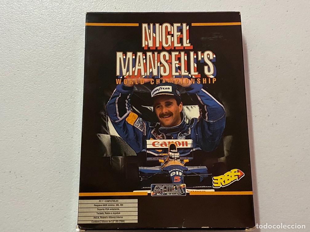 Videojuegos y Consolas: Nigel Mansell`s WC - PC Videojuego Caja media de cart&oacute;n