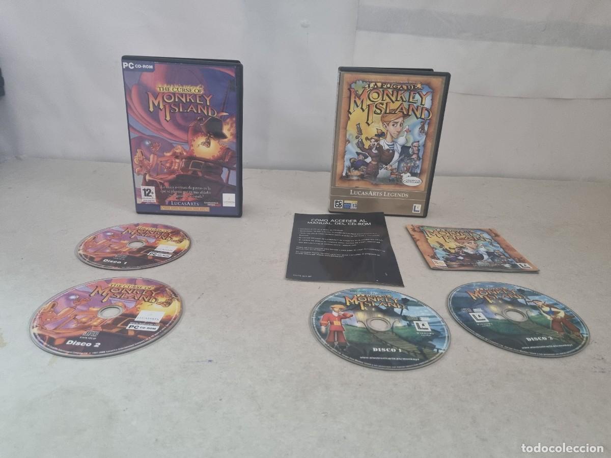 Videogiochi e Consoli: Lote de 2 juegos Monkey Island I y II para PC
