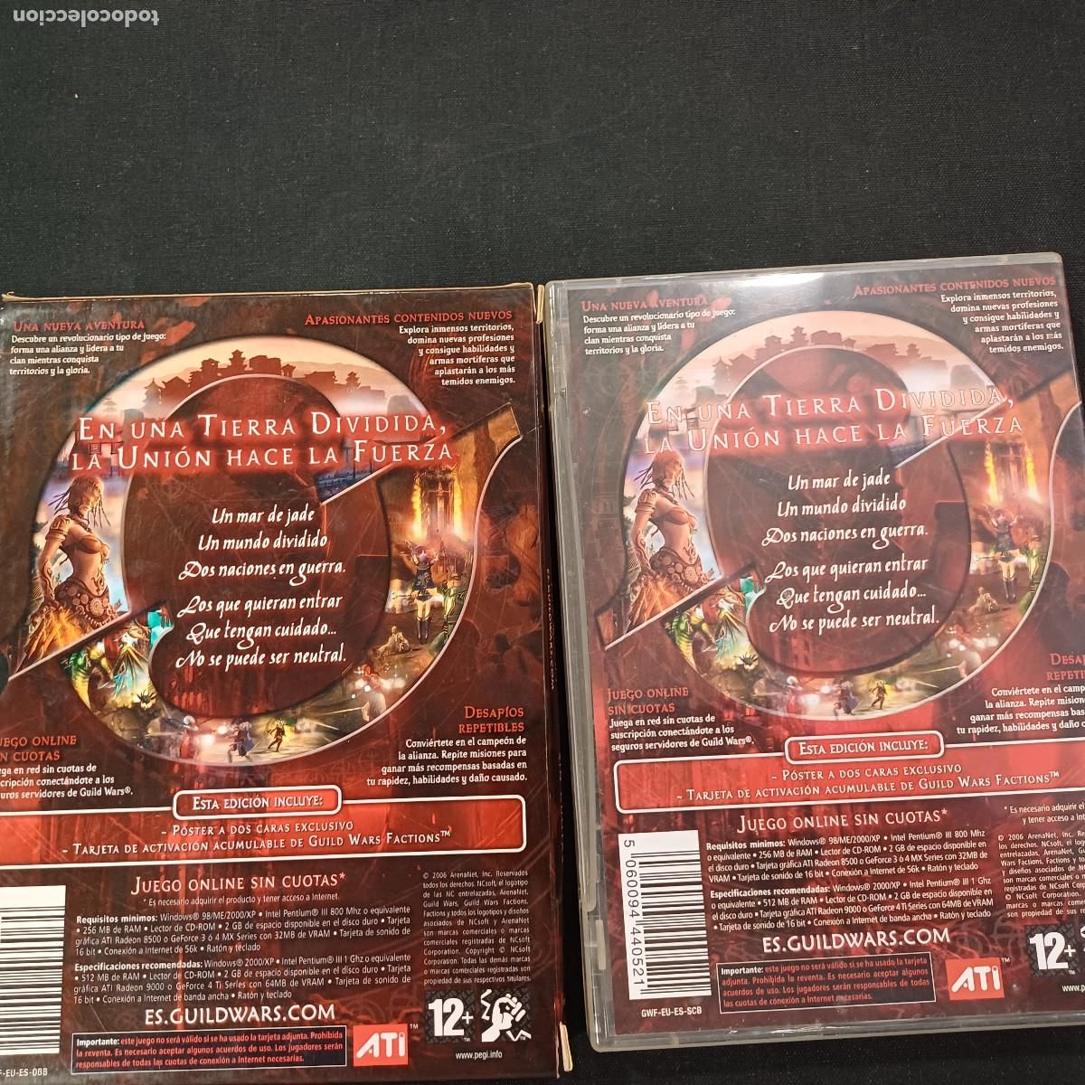 Videojuegos y consolas: GUILD WARS/PC 2 DISCOS+LIBRETO+POSTER. - Foto 5