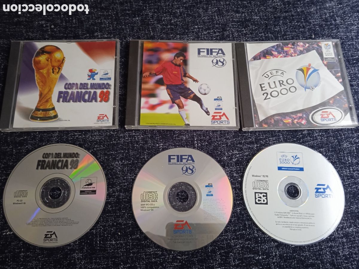 Videojuegos y Consolas: JUEGO PARA PC - JUEGO PARA PC - UEFA EURO 2000, COPA DEL MUNDO FRANCIA 98, FIFA 98 RUMBO AL MUNDIAL