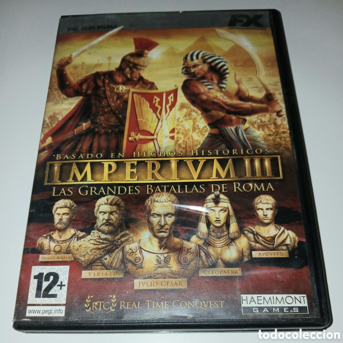 Videojuegos y Consolas: CAJA Y MANUAL IMPERIUM III PC CD-ROM, LAS GRANDES BATALLAS DE ROMA. SIN JUEGO