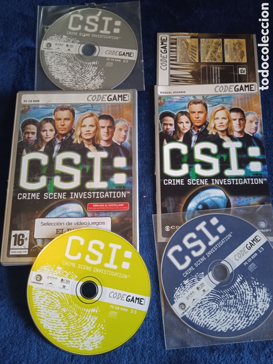 Videojuegos y Consolas: JUEGO PARA PC - CSI: CRIME SCENE INVESTIGATION - CONTIENE 3 CDS
