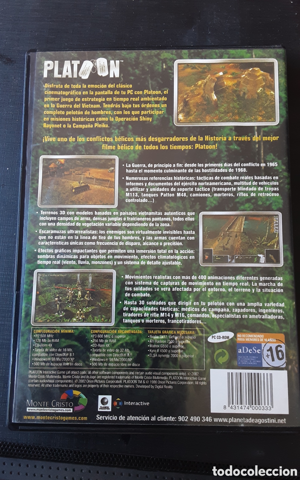 Videojuegos y consolas: Juego de ordenador &rdquo;PLATOON&rdquo; - Foto 2