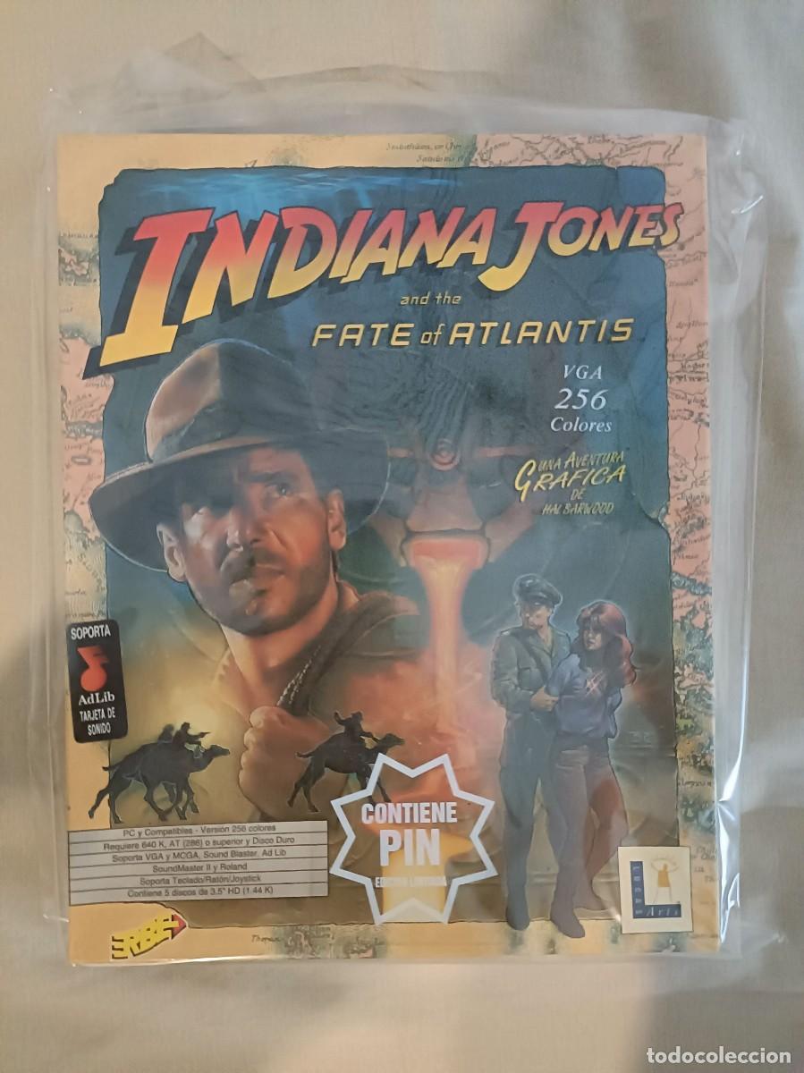 Videojuegos y Consolas: Indiana Jones and the Fate of Atlantis PC Big Box ERBE Espa&ntilde;a + Pin Edici&oacute;n Limitada