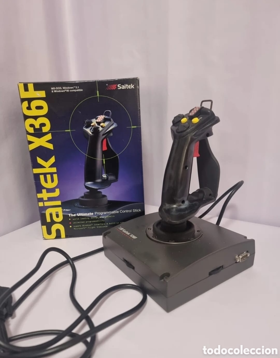 Videospiele und Konsolen: Saitex x36f, joystick. Simulador de vuelo para PC.