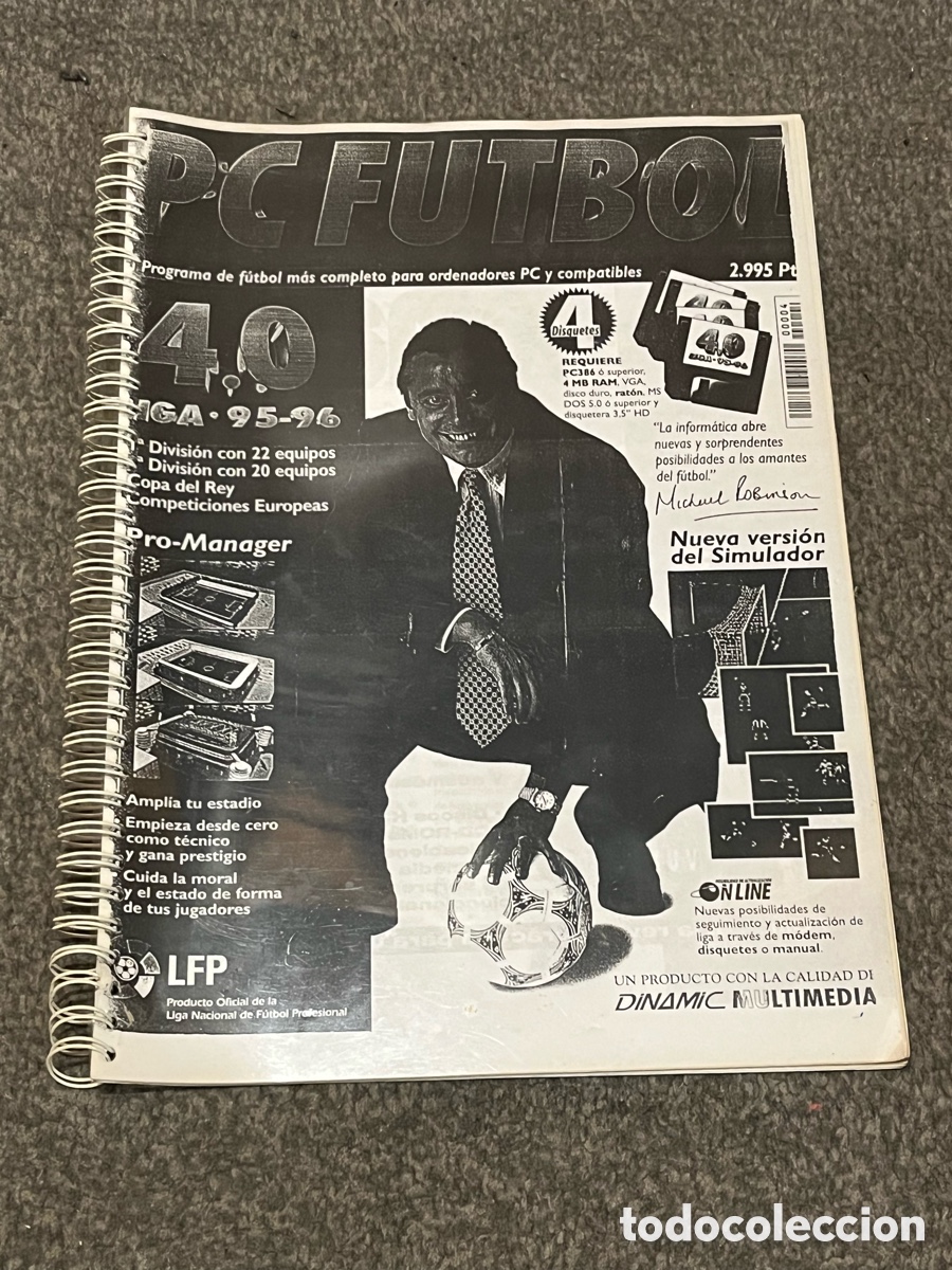 Videojuegos y Consolas: Revista PC FUTBOL 4.0 Liga 95-96 (Fotocopiado encuadernado)