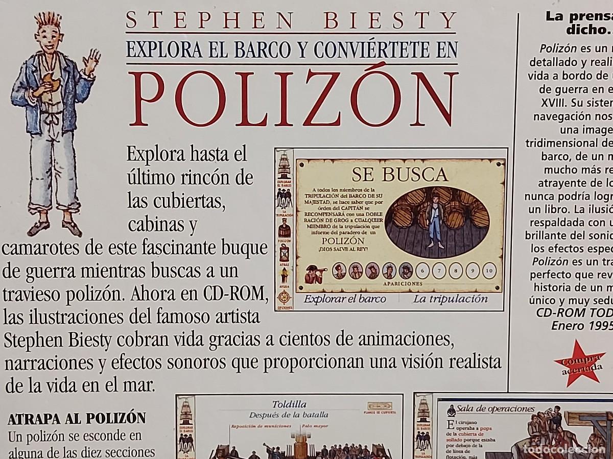 Videojuegos y consolas: POLIZ&Oacute;N / STEPHEN BIESTY / CD-ROM ORIGINAL / PRECINTADO - Foto 4