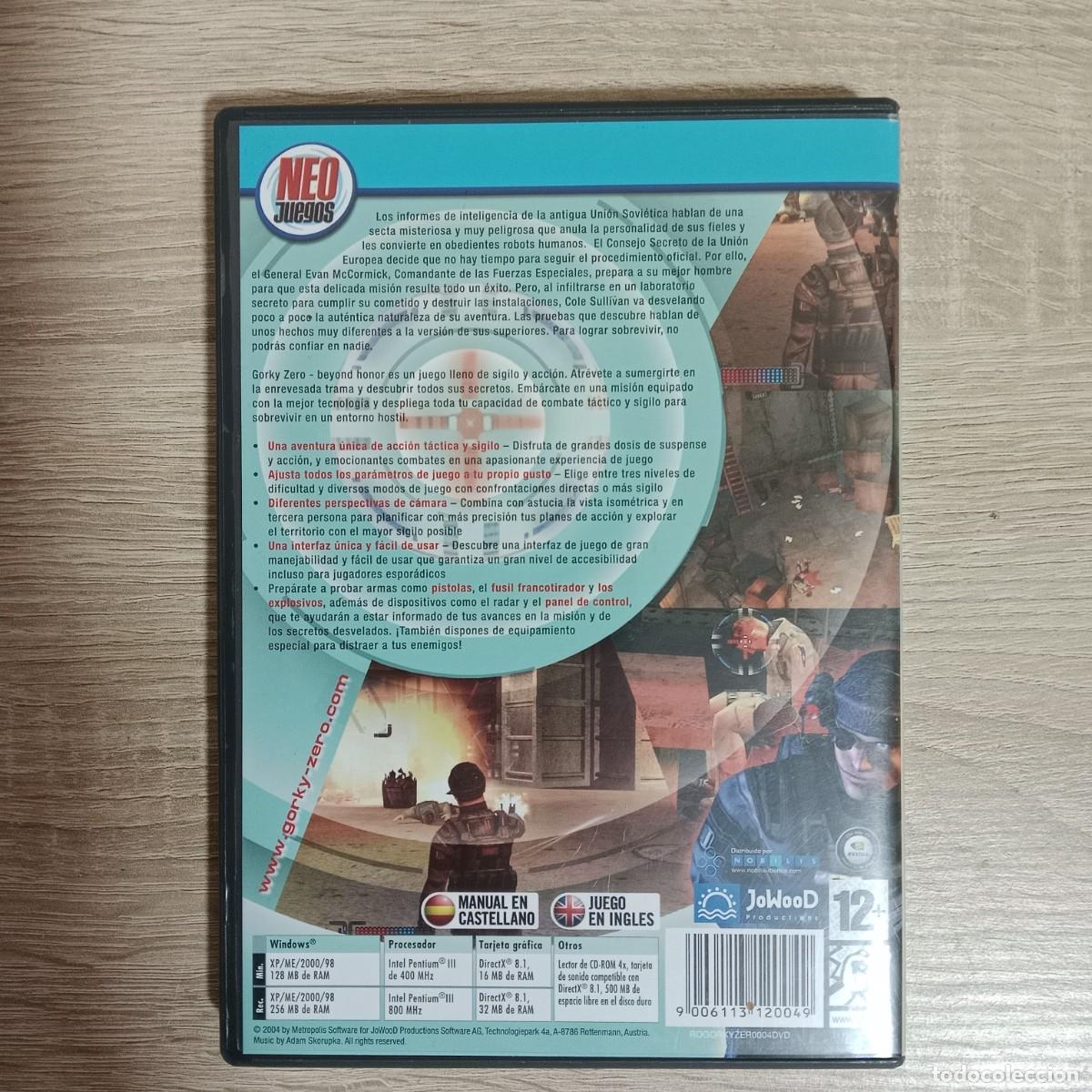 Videojuegos y consolas: GORKY ZERO BEYOND HONOR - PC CD ROM - METROPOLIS SOFTWARE - A&Ntilde;O 2004. - Foto 4