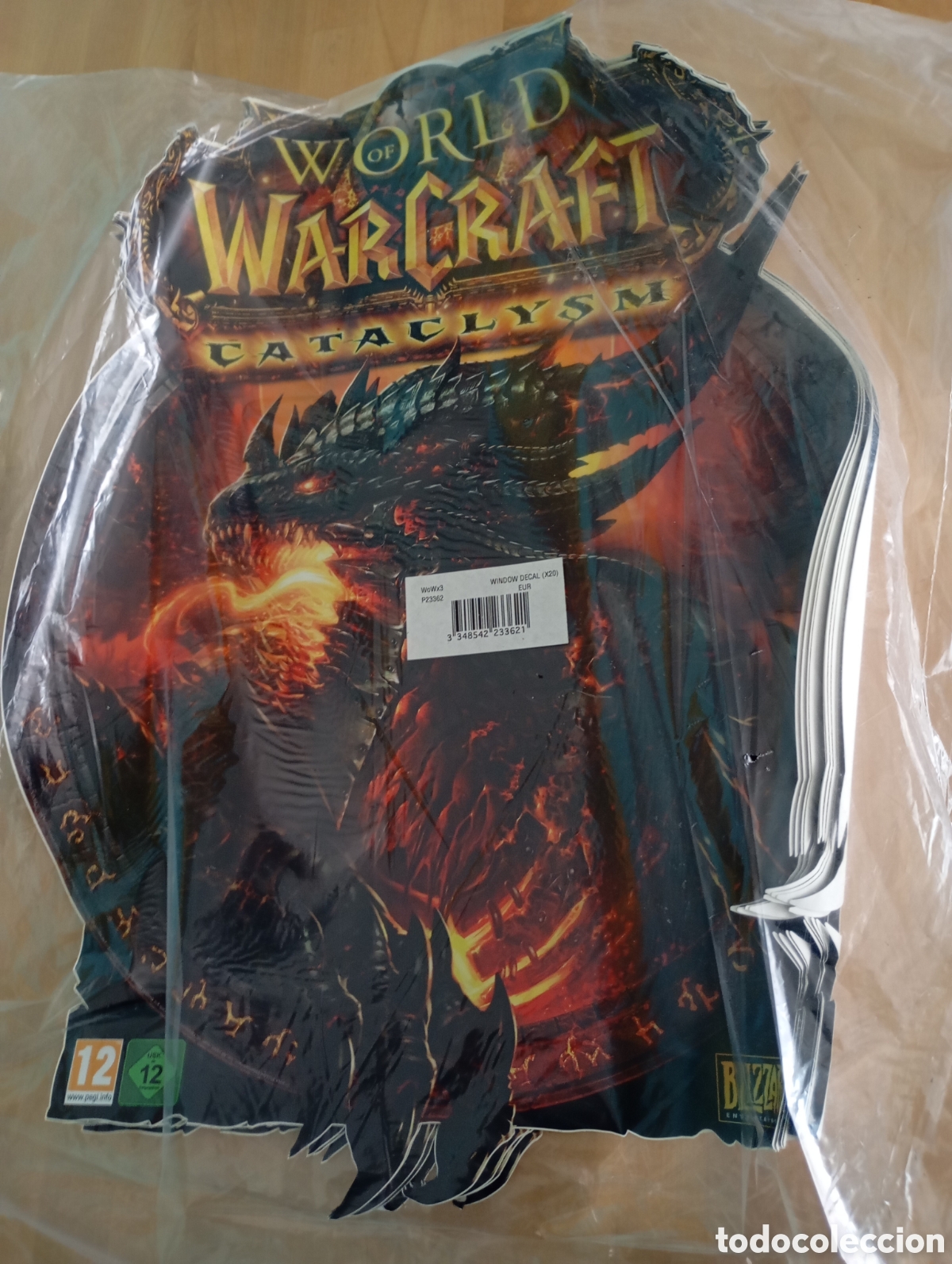 Videojuegos y Consolas: Warcraft Cataclysm. 10 Carteles vinilo poster adhesivo promocional Blizzard 2010 WoW PC