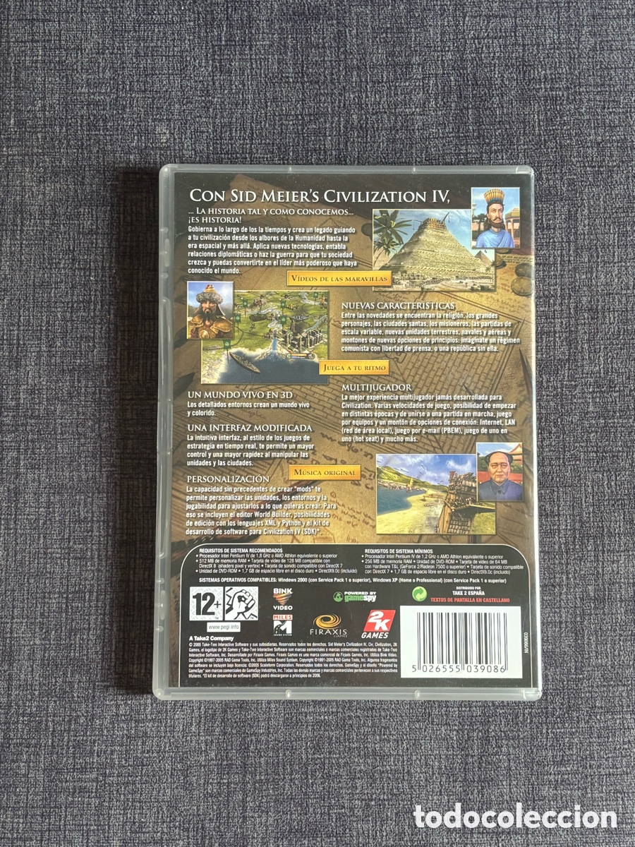 Videojuegos y consolas: Sid Meiers Civilization IV (4) PC DVD-ROM - Edici&oacute;n Espa&ntilde;ola Completa - Foto 3