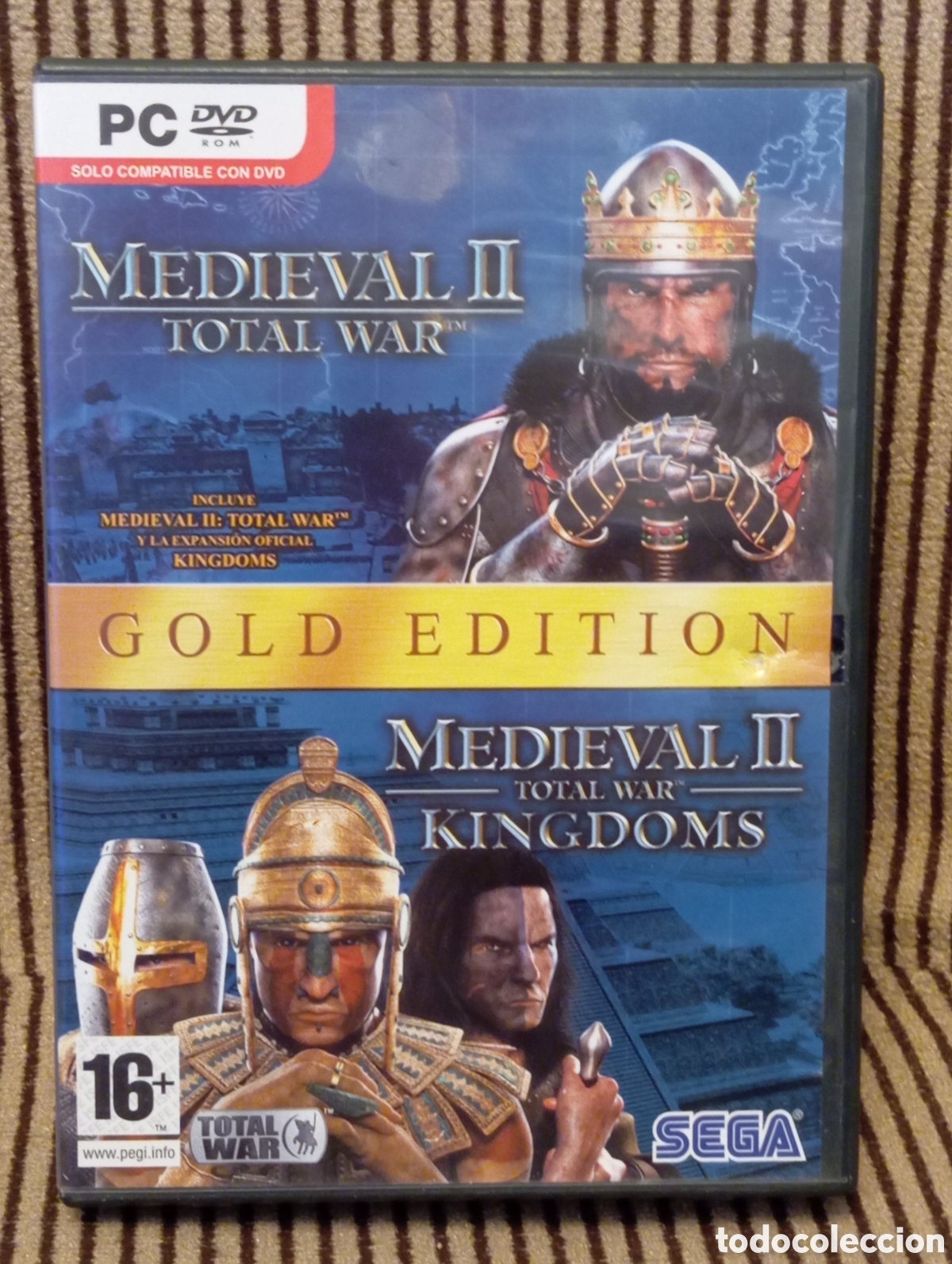 Videojuegos y Consolas: Juego PC: Medieval II Total War + Expansi&oacute;n Kingdoms (Edici&oacute;n Oro) - 2 Discos+manual