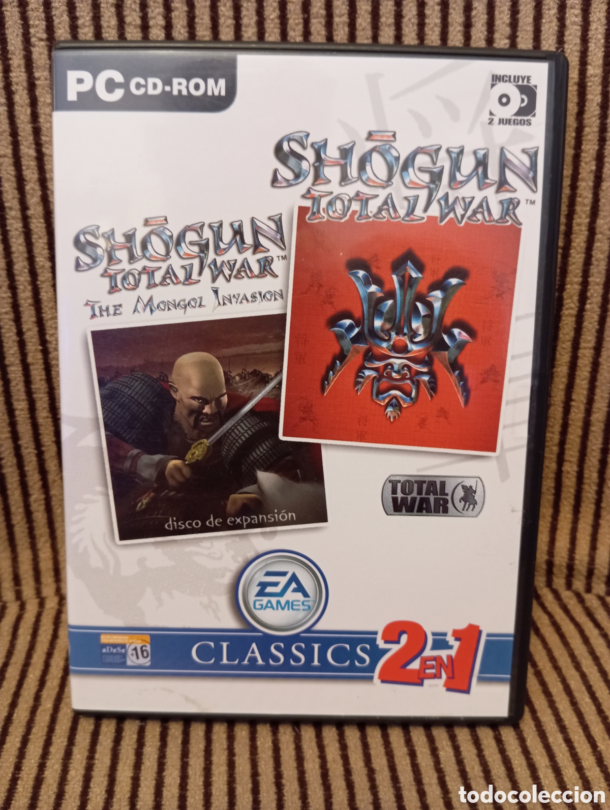 Videojuegos y Consolas: Shogun Total War + Expansi&oacute;n Mongol Invasion PC CD-ROM. Edici&oacute;n EA Classics 4 Discos.