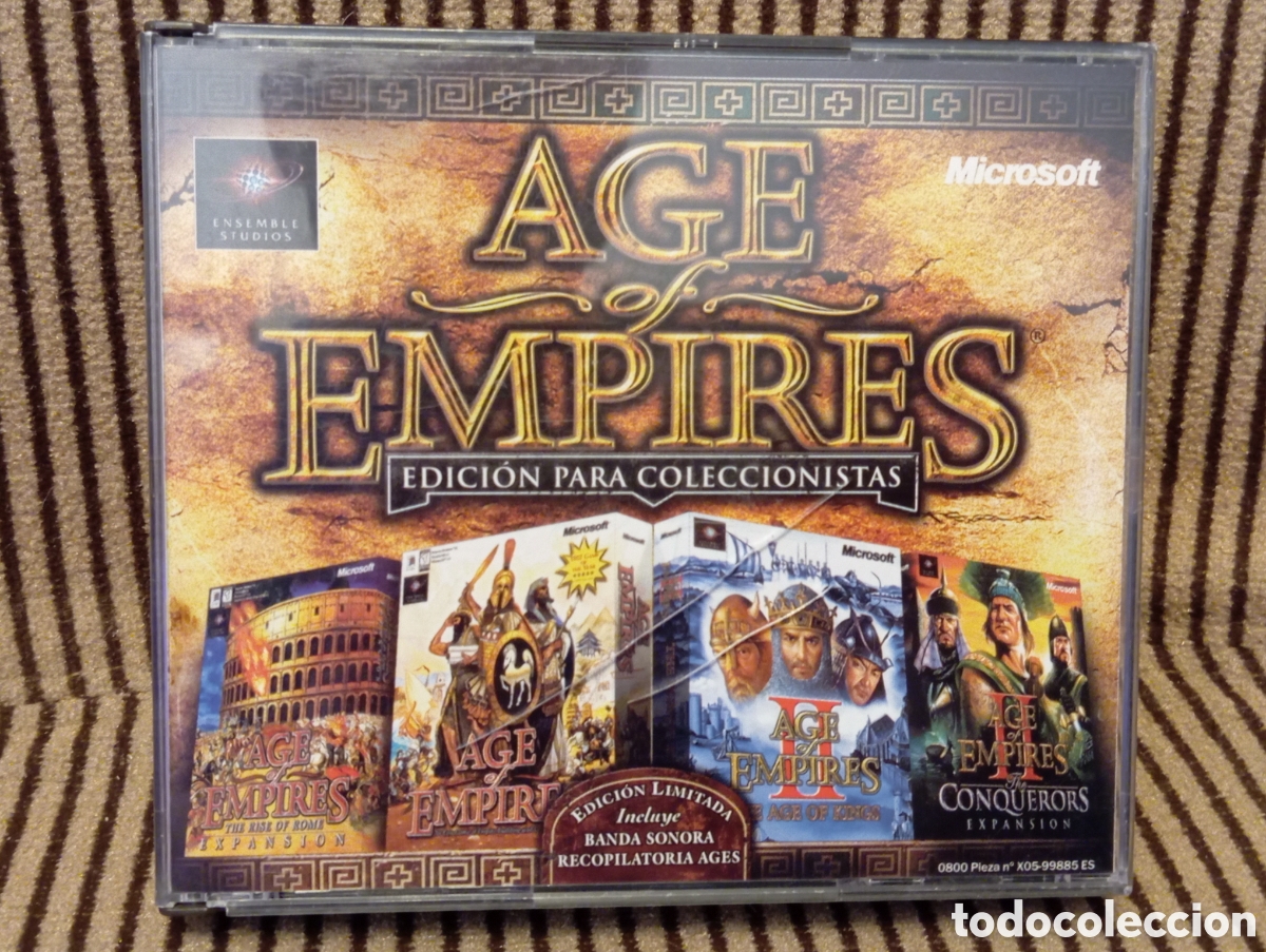 Videojuegos y Consolas: Age Of Empires Coleccionistas PC - Incluye Banda Sonora Recopilatoria Ages - 4 CD