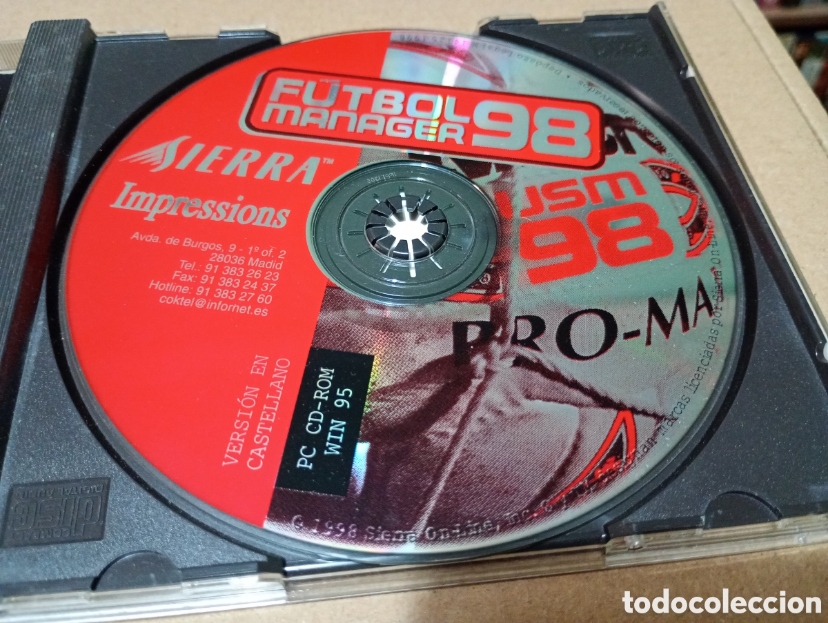 Videojuegos y Consolas: Futbol manager 98 PC CD ROM