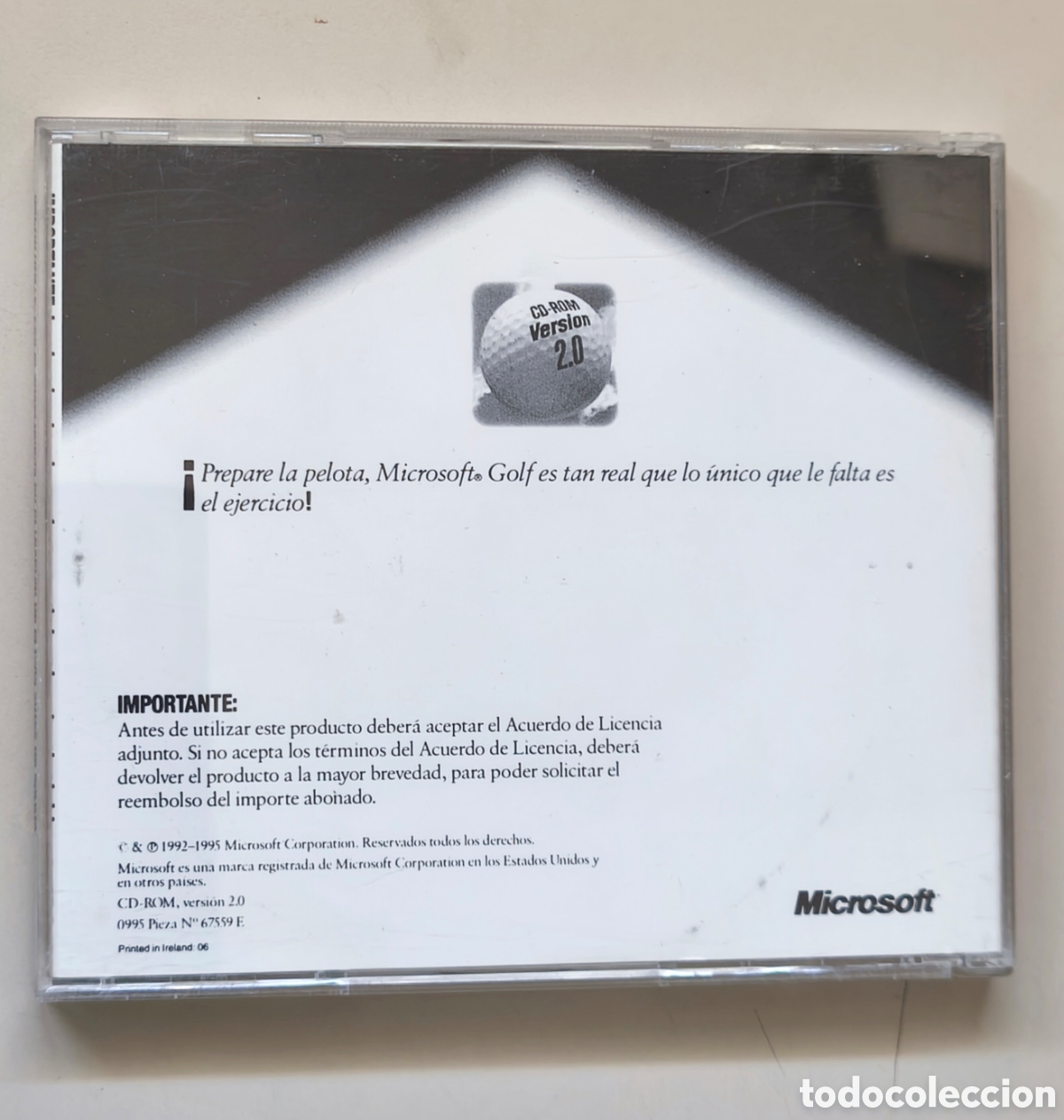 Videojuegos y consolas: Juego PC Microsoft Golf, 1995. CD-Rom, versi&oacute;n 2.0. - Foto 3