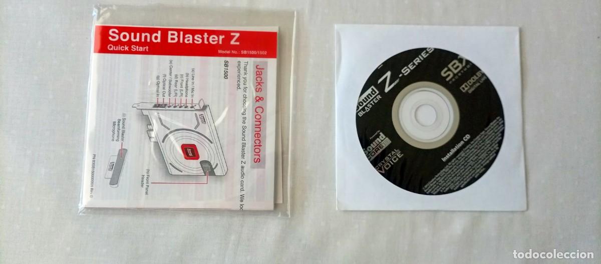 Videojuegos y Consolas: Creative Sound Blaster Z &ndash; CD Original + Manual Quick Start &ndash; Completo &ndash; Excelente Estado