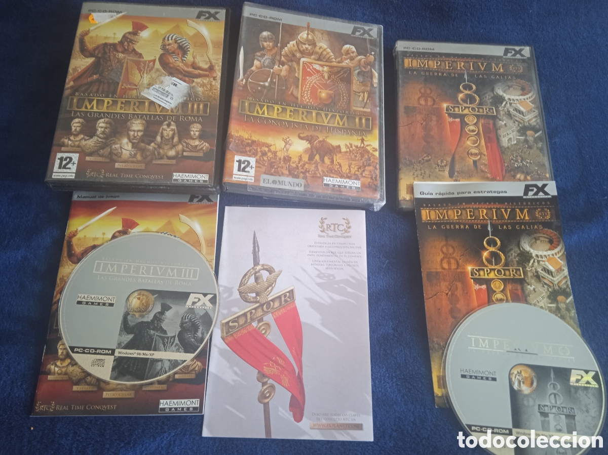 Videojuegos y Consolas: JUEGO PARA PC - IMPERIUM I . II - III CONTIENEN LIBRO INSTRUCCIONES