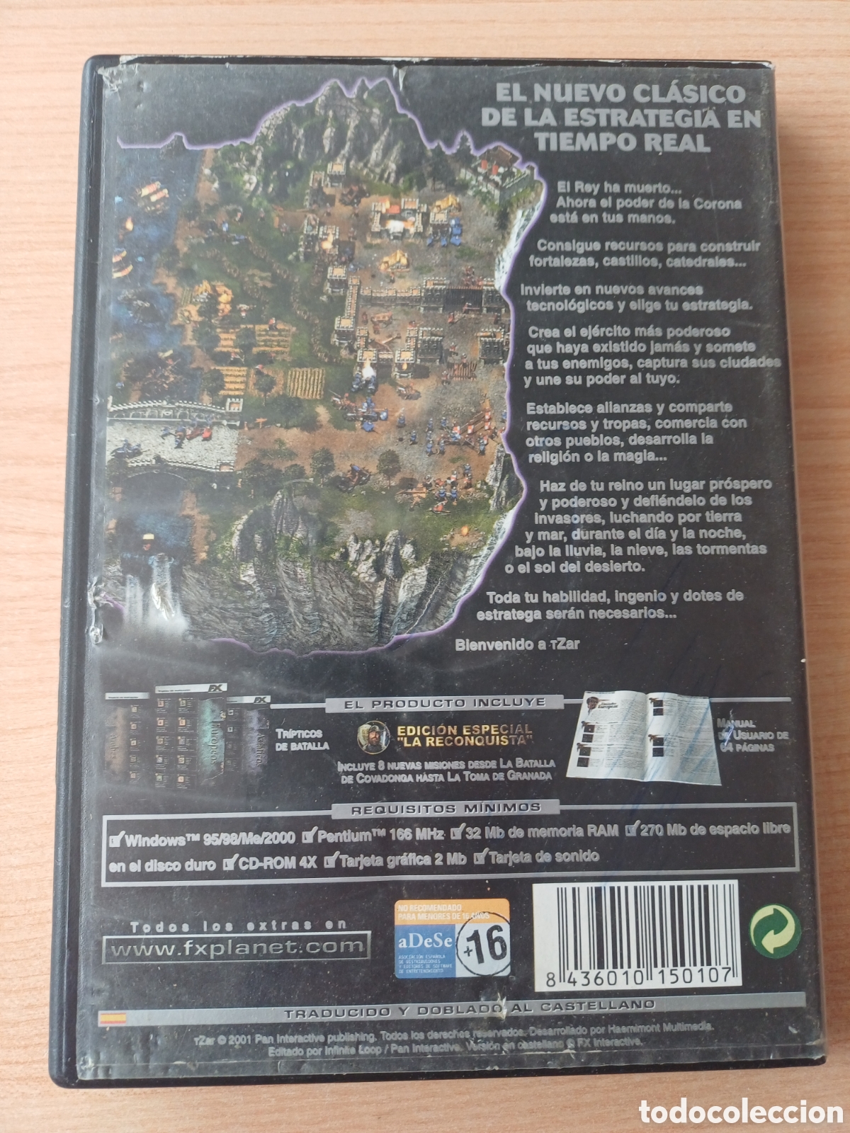 Videojuegos y consolas: CAJA VACIA VIDEOJUEGO PC TZAR EL PODER DE LA CORONA - Foto 2