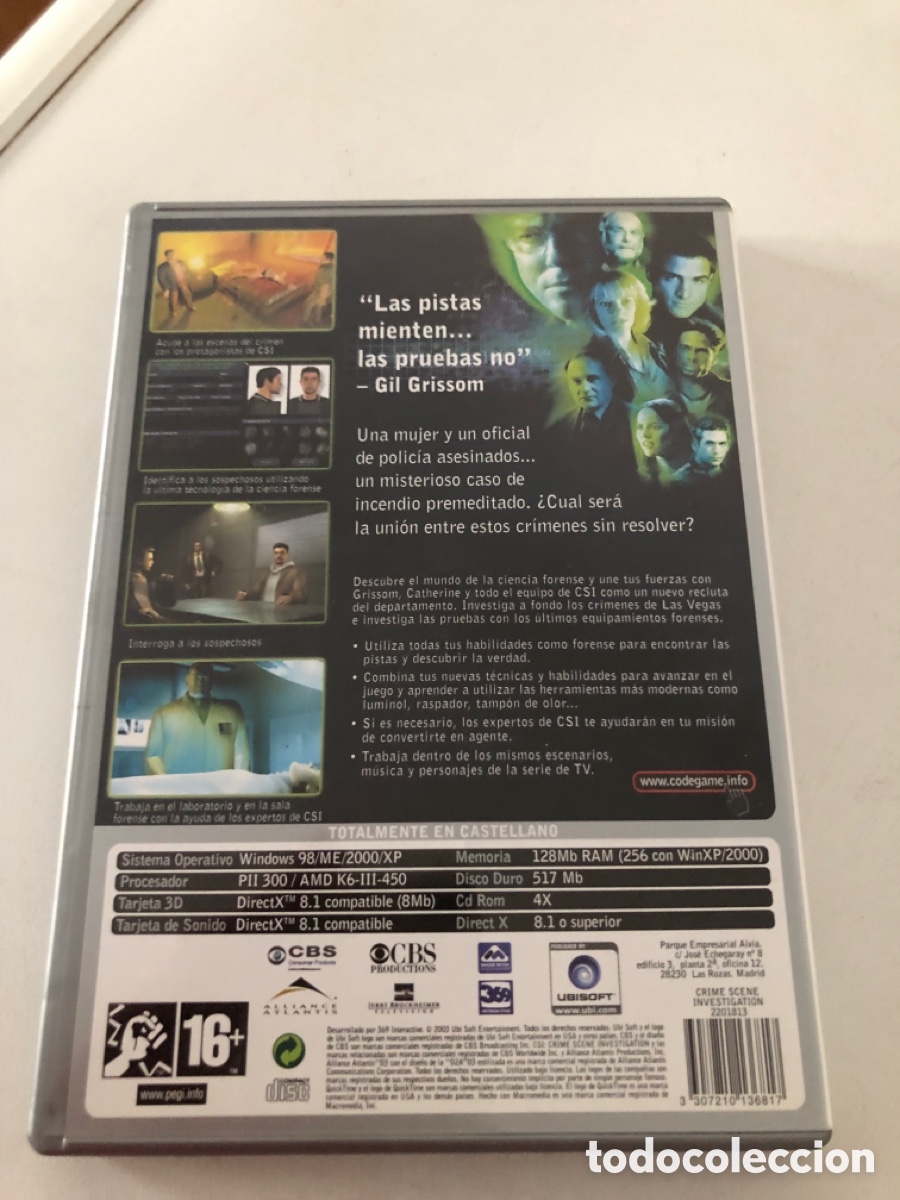 Videojuegos y consolas: Csi: Crime Scene Investigation Pc Cd Rom - Foto 3