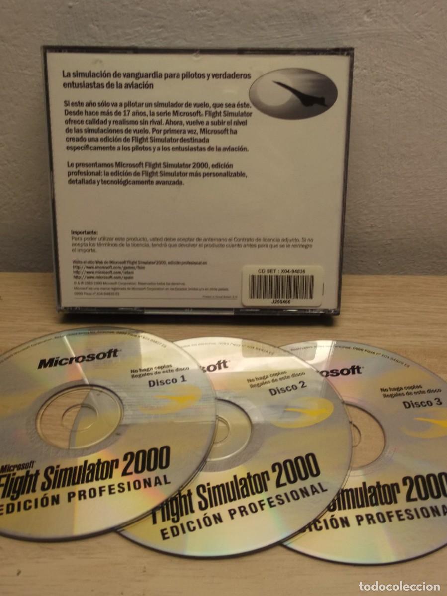 Videojuegos y consolas: MICROSOFT FLIGHT SIMULATOR 2000 EDICION PROFESIONAL 3CD PC - Foto 2