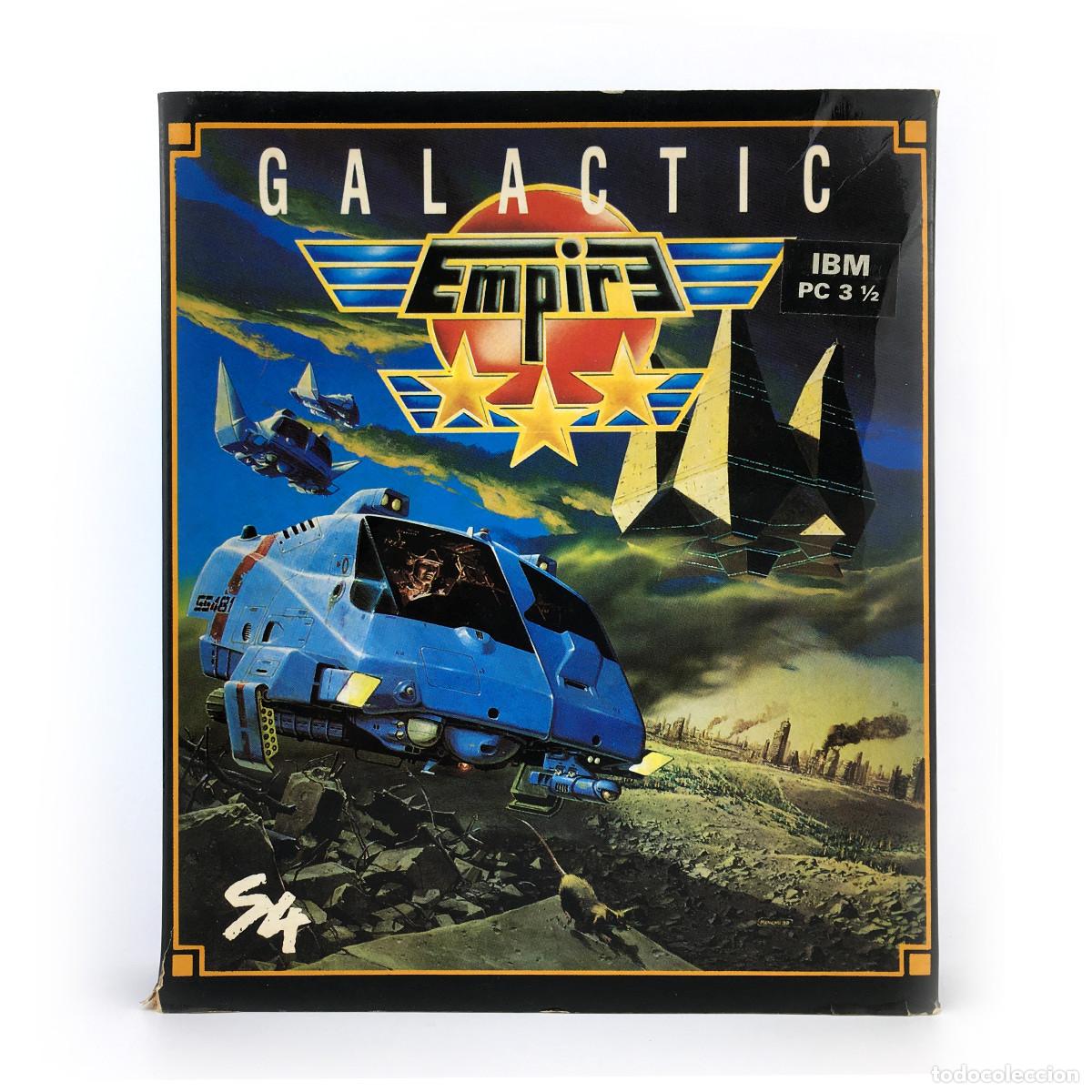 Videojuegos y Consolas: GALACTIC EMPIRE SYSTEM 4 ESPA&Ntilde;A TOMAHAWK 1990 SPACE FLIGHT SIMULATOR IBM PC DOS 3'5 DISKETTE 3&frac12; RARO