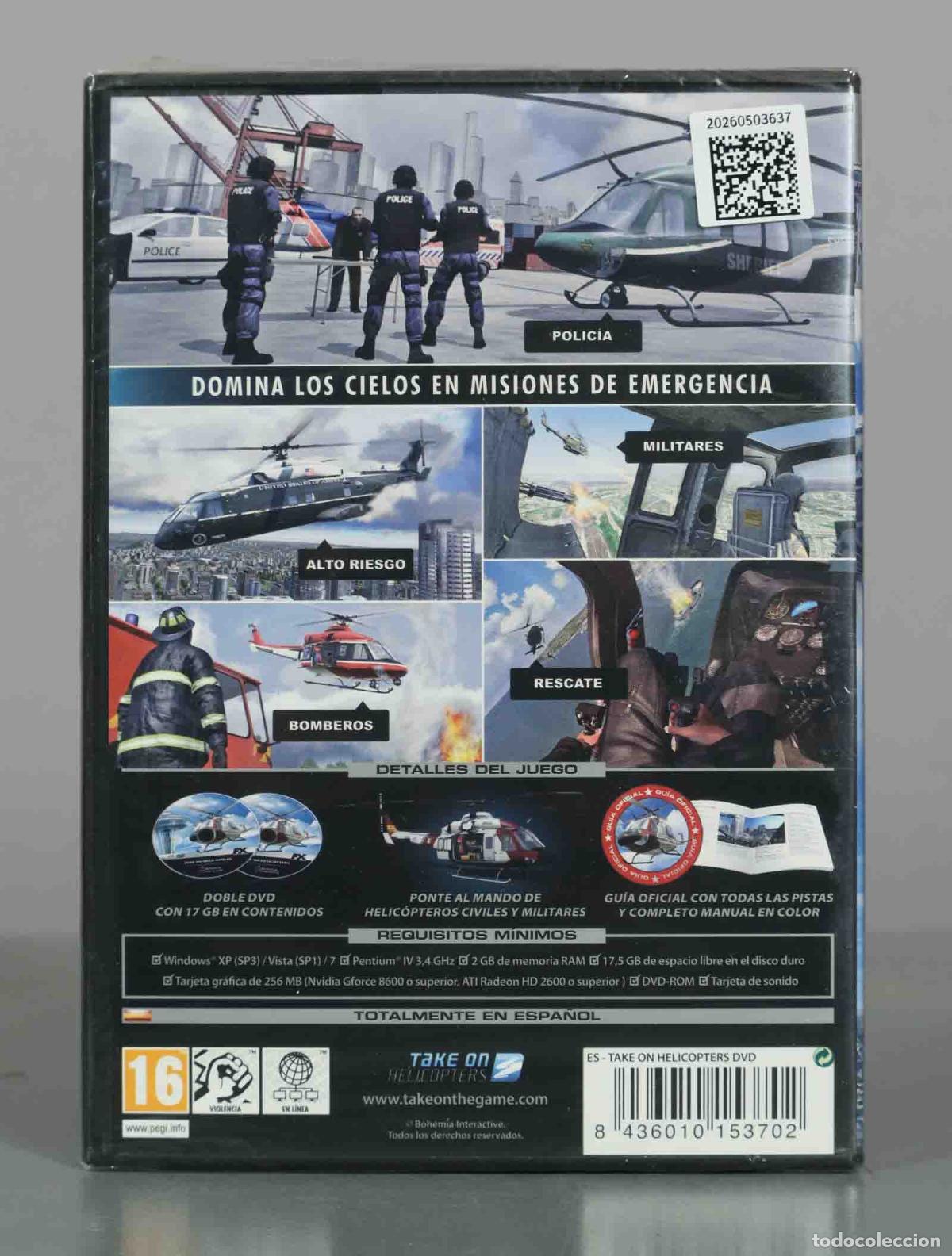 Videojuegos y consolas: PC DVD-ROM. Take On Helicopters. PRECINTADO - Foto 2