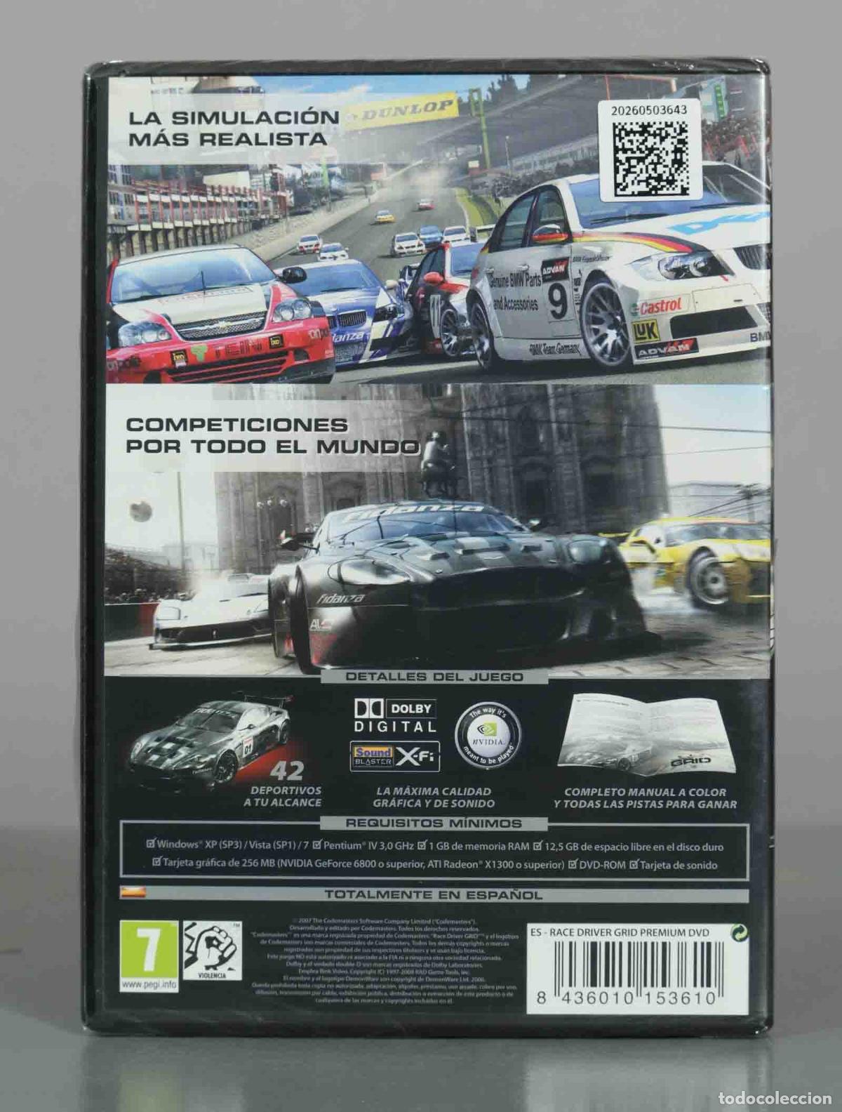 Videojuegos y consolas: PC DVD-ROM. Race Driver: Grid - FX Interactive PRECINTADO - Foto 2