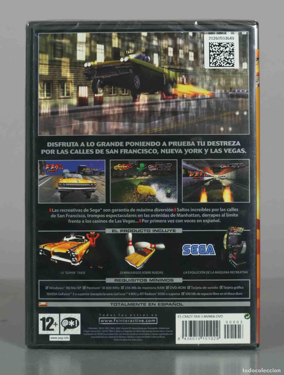 Videojuegos y consolas: PC DVD-ROM. Crazy Taxi 3: High Roller - SEGA, Hitmaker - FX Interactive PRECINTADO - Foto 2