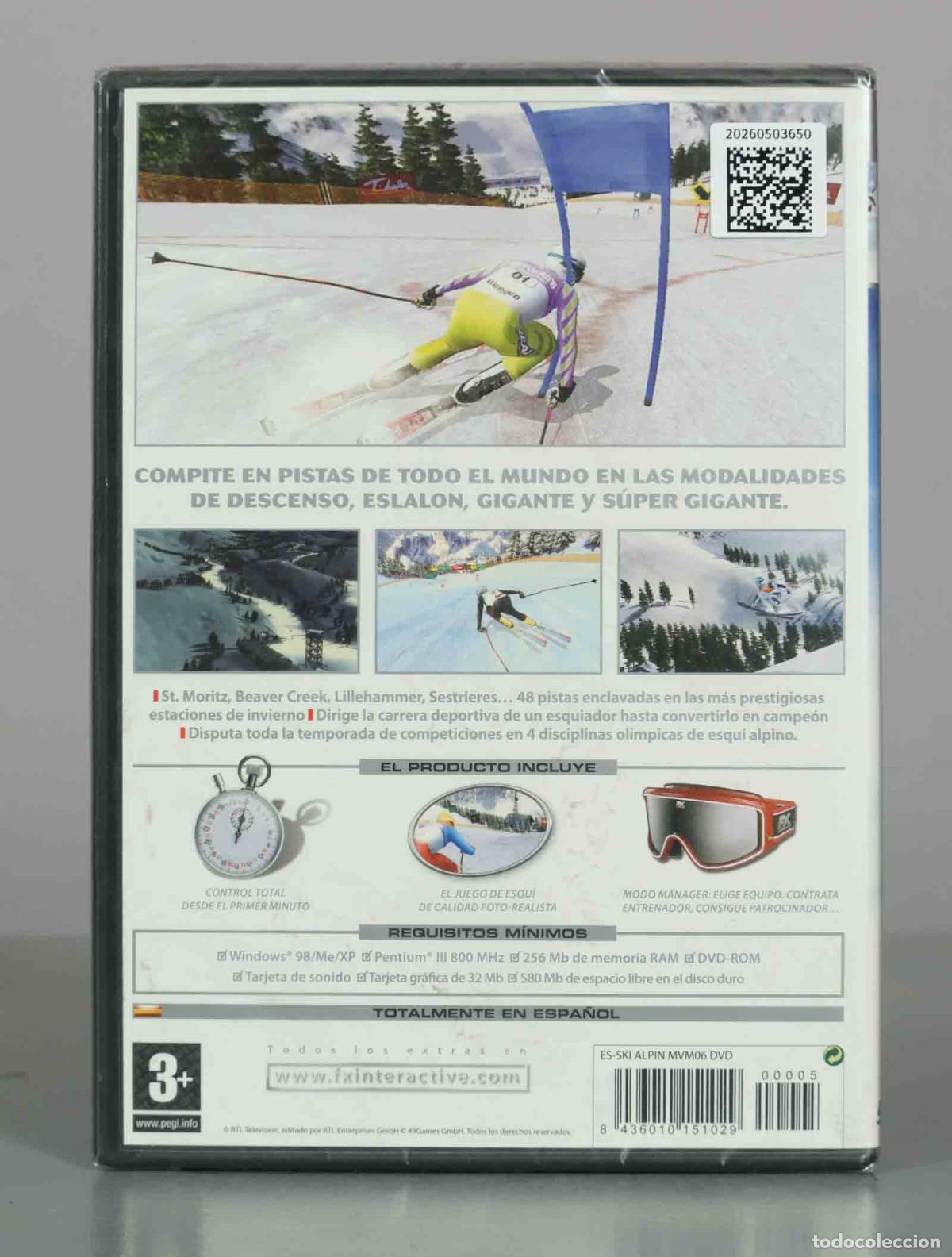 Videojuegos y consolas: PC DVD-ROM. Ski Alpin - FX Interactive PRECINTADO - Foto 2