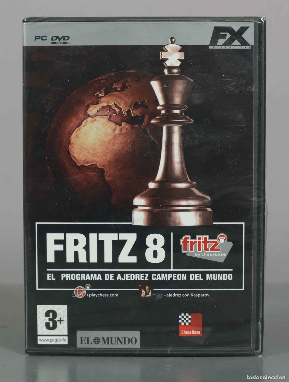 Videojuegos y Consolas: PC DVD-ROM. Fritz 8 - Ajedrez con Kasparov PRECINTADO