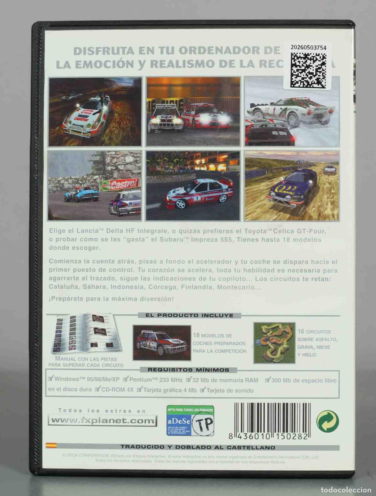 Videojuegos y consolas: PC-CD ROM. Sega Rally 2 Championship - FX Interactive - Foto 2
