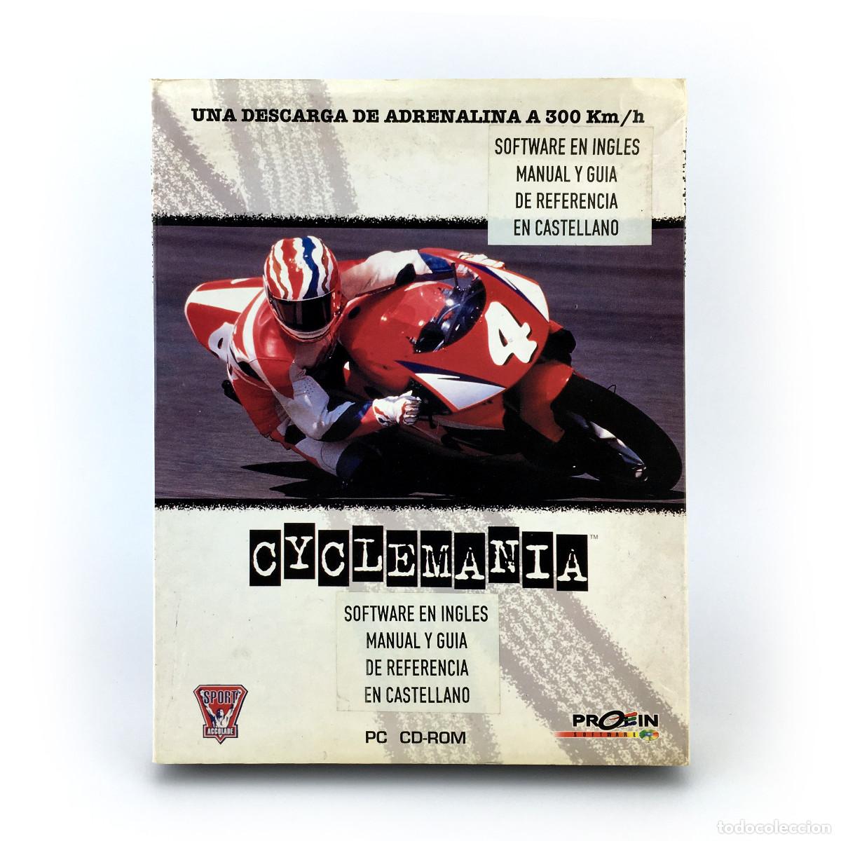 Videojuegos y Consolas: CYCLEMANIA PROEIN SOFT LINE ESPA&Ntilde;A ACCOLADE SPORT MOTOCICLISMO MOTO RACE GP CARRERAS JUEGO PC CD ROM