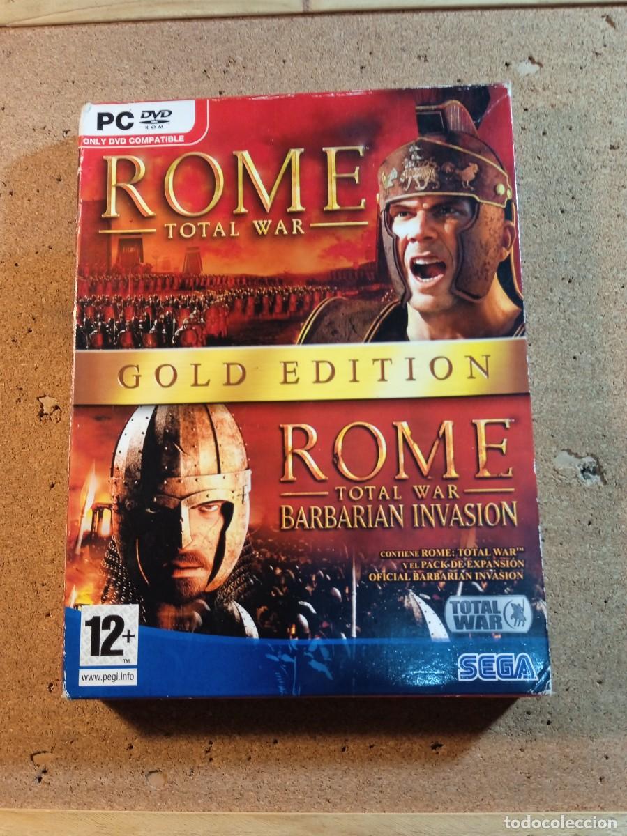 Videojuegos y Consolas: JUEGO PC ROME TOTAL WAR, ROME TOTAL WAR BARBARIAN INVASION GOLD EDITION EN CAJA