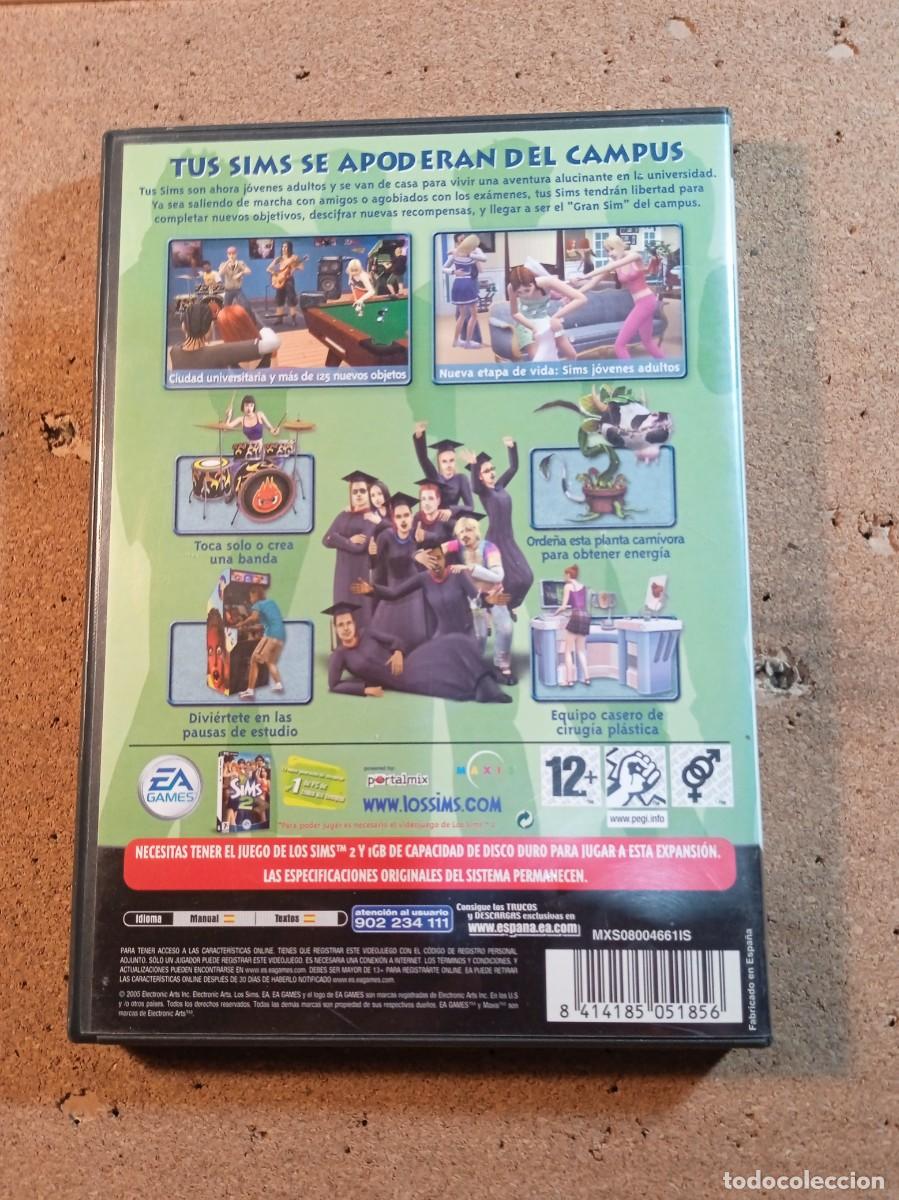 Videojuegos y consolas: JUEGO PC LOS SIMS 2 UNIVERSITARIOS DISCO EXPANSION - Foto 3