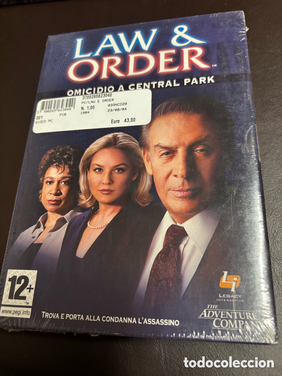 Videojuegos y Consolas: Law & Order: Omicidio a Central Park PC precintado