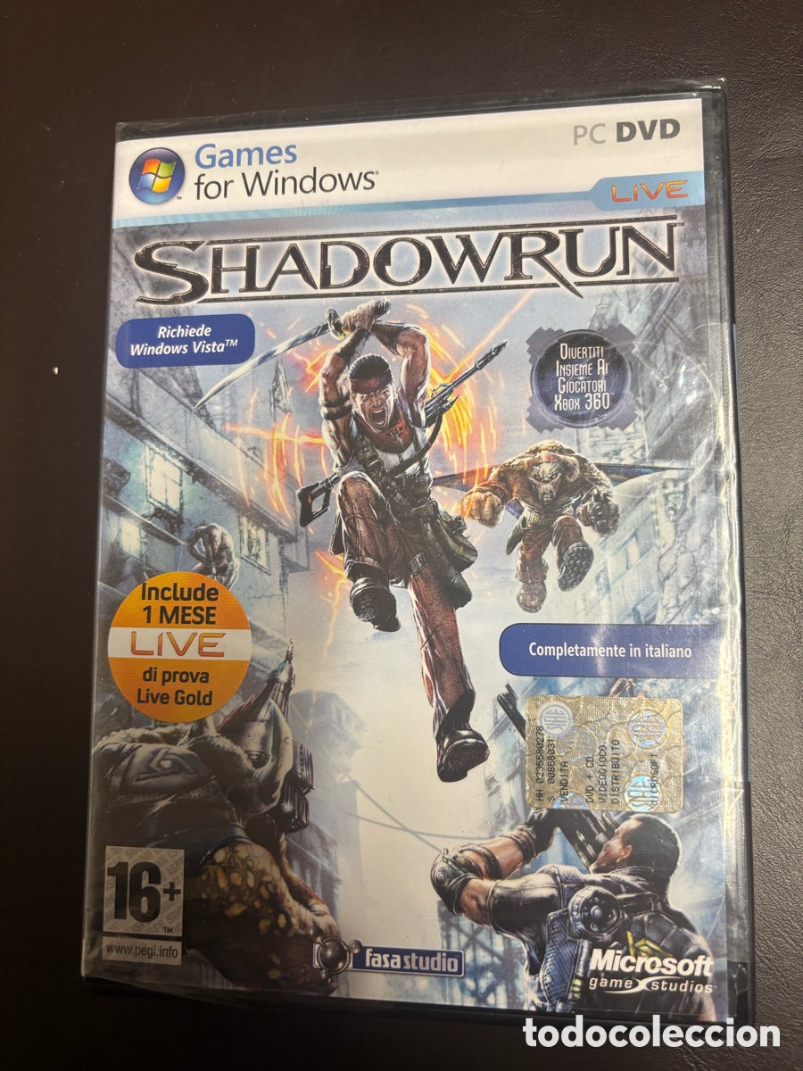 Video Games and Consoles: Shadowrun PC DVD Microsoft precintado