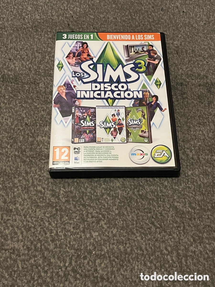 Videojuegos y Consolas: LOS SIMS 3. Disco Iniciaci&oacute;n. 3x DVD. 3 juegos en 1. Videojuego para PC